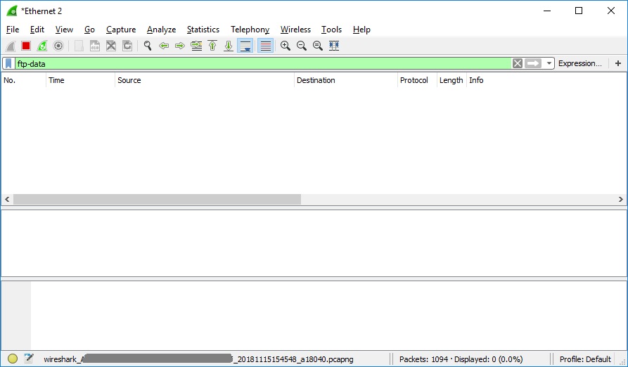 Wireshark пример фильтр ftp-data 
    изображение с сайта www.andreyolegovich.ru